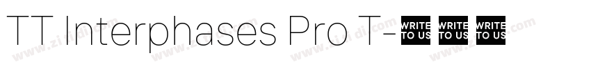 TT Interphases Pro T字体转换